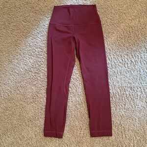 lululemon Align Leggings—Red Merlot—22” inseam